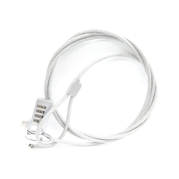 4XEM - Security cable lock - silver - 6 ft