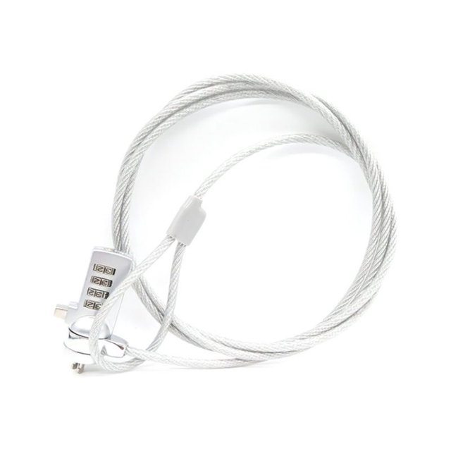 4XEM - Security cable lock - silver - 6 ft