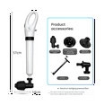 thumbnail image 4 of Sewer Dredging Clogged Toilet Plunger High-Pressure Cleaner Manual Pneumatic Dredging Tool, 4 of 6