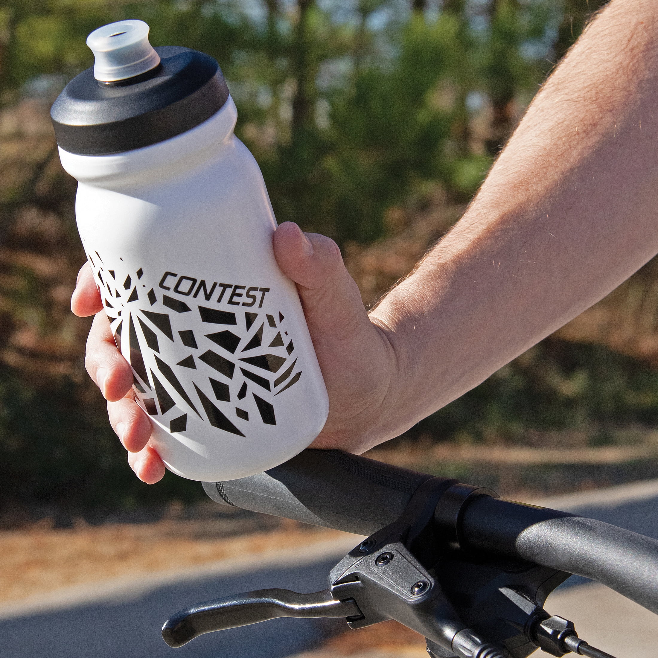 Bike Shop Contest Essential High Flow 20 Oz. Water Bottle, White