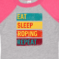 thumbnail image 4 of Inktastic Calf Roping Rodeo Eat Sleep Roping Repeat Boys or Girls Baby Bodysuit, 4 of 5
