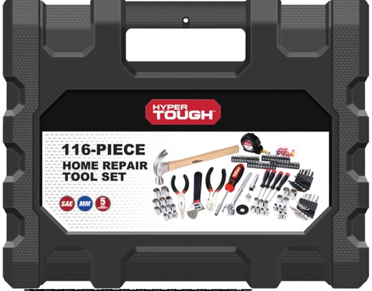 Hyper Tough 116 Piece Home Repair Kit