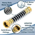 thumbnail image 2 of Morvat Brass Metal Spring Coiled Outdoor Garden Hose Kink Protector, 2-Pack, 2 of 7