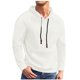 thumbnail image 1 of Sudadera con capucha para hombre, color liso, con cremallera, manga larga, blusa de poliéster, 1 of 8