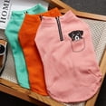 thumbnail image 2 of Yidarton Fall/winter New Pet Clothes Dog Cat Small And Medium Plus Velvet Teddy Bear Hairless Cat Zipper Vests pink, 2 of 8