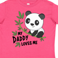 thumbnail image 4 of Inktastic My Daddy Loves Me- Cute Panda Boys or Girls Toddler T-Shirt, 4 of 5