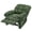 Green, variant on S-HOME Overstuffed Ergonomic Recliner Chair in Fabric with Padded Footrest for Modern  Living Room and Home Theater , 
Dark Gray