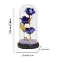 thumbnail image 4 of Lighted Artificial Flowers for Valentines Day Decorations, Blue Forever Rose in A Glass Dome, Birthday Gifts for Women Mom, Valentines Gifts for Her by PALIFEUR, 4 of 5