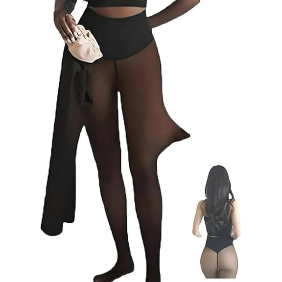 New Compression Band & One Seam Option, The Original Magic Fleece Lined Leggings, Warm, Large, Suitable for Winter