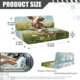 thumbnail image 7 of Kuiaobaty Cow Grass Daisy Flower Pattern Replacement RV Dinette Cushions Covers with Elastic Band RV Sofa Seat Slipcovers Couch Cushion Slipcovers Universal Fit Travel Trailer Couch, 7 of 7