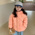 thumbnail image 4 of Esaierr Kids Toddler Winter Hooded Puffer Jacket for Girls New Autumn Winter Puffer Outwear Baby Cute Lightweight Thickened Warm Kid down Coats for 2-8Y, 4 of 8