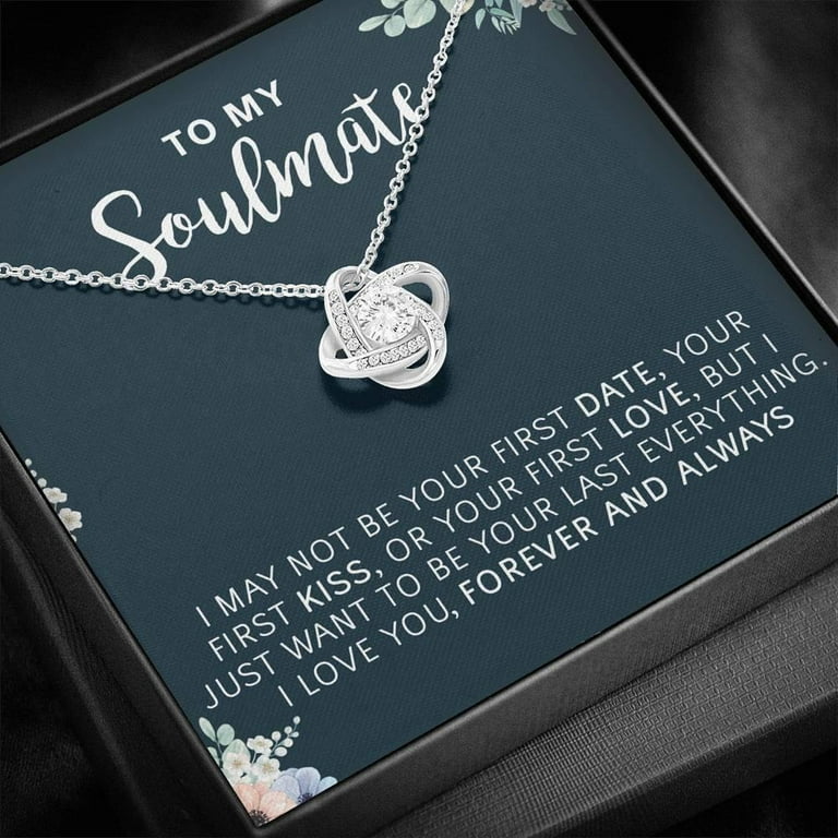 To My Soulmate Love Necklace Anniversary Gifts Engagement Gift for Soul Mate Sentimental Gift for Wife Romantic Valentine Gift For Her Walmart