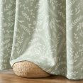 thumbnail image 2 of Curtainking Total Blackout Curtains for Bedroom, 84 inch Length Long Curtains in 2 Panels, 52x84 inch Printed Grommet Curtains, Green, 2 of 10