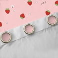 thumbnail image 4 of Homewish Kawaii Sweet Strawberry Black Out Curtains,Cute Daisy Flower Curtains Pack of 2 (42x63 Each),Pink Red Bedroom Curtains For Girl Teens,Super Cozy Room Decor, 4 of 6