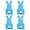 Blue, variant on XMMSWDLA 4 Pcs Easter Bunny Utensil Cutlery Holder Pouch Bags Rabbit Felt Silverware Utensil Sleeve for Knife Forks Spring Easter Table Decoration Wedding Birthday Party Gifts