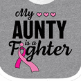 thumbnail image 4 of Inktastic Breast Cancer Awareness My Aunty is a Fighter Boys or Girls Baby Bib, 4 of 4