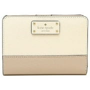 Kate Spade New York Grove Street Tellie Bifold Wallet, Warm Beige/Cement