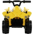 thumbnail image 4 of Tonka 6-volt Electric Ride-On Quad for Kids, by Huffy, yellow , 4 of 9