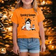 thumbnail image 2 of TOWED22 Girls Boys Halloween Shirt Cute Graphic Shirt Halloween Shirt Kids Spooky Season Fall Short Sleeve Tee Tops, 2 of 7
