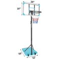 thumbnail image 7 of Shinpt 5.6-7ft Portable Basketball Hoop Outdoor, 28 Inch Kids/Youth Basketball Hoop, Outdoor Portable Basketball Goal System with Stable Base and Wheels, Blue, 7 of 7