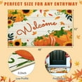 thumbnail image 2 of HEBE Fall Door Mat 20"x32" Non Slip Pumpkin Welcome Doormat Buffalo Plaid Doormats for Autumn Harvest Thanksgiving Farmhouse Large Entrance Doormat Low Profile Floor Carpet Mat Washable, 2 of 6