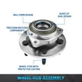 thumbnail image 6 of Bode-man Pair Front Wheel Hub and Bearing Assembly for 2005-2010 Dodge Dakota 06-09 Mitsubishi Raider NO-ABS, 6 of 7