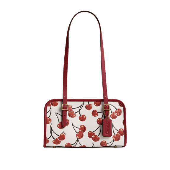 Coach Swing Zip Bag With Cherry Print