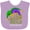 Lavender, variant on Inktastic Mardi Gras New Orleans Louisiana Jester Hat Boys or Girls Baby Bib