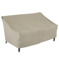 Modern Leisure Chalet Outdoor Patio Loveseat Cover, 66"L x 40"W x 39"H, Beige
