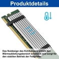 thumbnail image 2 of Paquete de 2 disipadores de calor, disipador de calor de aluminio M.2, juego de disipadores de calor con 70 mm x 22 mm x 3 mm, enfriador de dispositivo semiconductor, enfriamiento de CPU, 2 of 7
