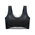 thumbnail image 4 of inalámbrico para mujer, ropa interior para mujer, todos los días, ligero, cómodo, para niñas, sin aros, correa ancha, Negro L 75BCD Sunnimix Sujetador de mujer, 4 of 8