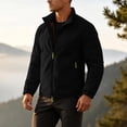 thumbnail image 5 of Men's Lightweight Jacket Cameland Men's Spring Coat Thin Outdoor Mountaineering Riding Windproof Work Coat Black XXXL, 5 of 7