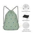 thumbnail image 5 of XMXT Unisex Drawstring Backpack for Women Men, Vintage Geometric Prints Waterproof Gym Bag String Bags for Shopping Sport Travel, s, 5 of 8