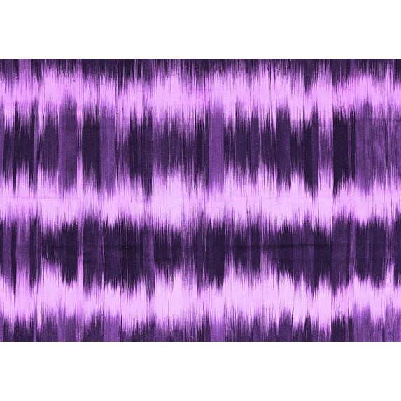 Ahgly Company Indoor Rectangle Abstract Purple Contemporary Area Rugs, 6' x 9'