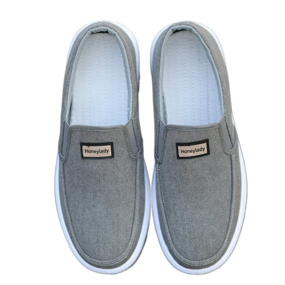 Honeylady Brogue shoes, Mens Casual Slip On Loafers Shoes Walking Dress Canvas Shoes