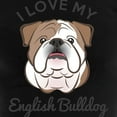 thumbnail image 3 of CafePress - I Love My English Bulldog - Women's Short Sleeve Print T-Shirt and Pants Dark Cotton Pajama Set, 3 of 7
