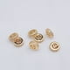 thumbnail image 4 of Jumpingount 10 piezas de DIY Beadwork Spacer Zircon decoración cuentas costura perlas joyería hacer artesanía decorativa Ropa, zapatos y accesorios Miscelánea Oro rosa Jumpingount AP016006-05, 4 of 6