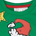 thumbnail image 5 of Dr. Seuss Grinch Boys Long Sleeve Pullover Crewneck, Christmas Graphic Sweatshirt (Big Boys), 5 of 7