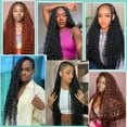 thumbnail image 4 of Human Braiding Hair for Boho Braids Deep Water Wave Bulk Human Hair 110g 16 Inch Curly Hair for Boho Braids Extensions No Weft 12A Wet and Wavy Human Hair Braiding Hair, 4 of 8