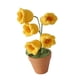 thumbnail image 5 of Adorno de interior con flores en maceta tejidas a mano, regalo cómodo para amigos Amarillo, 5 of 9