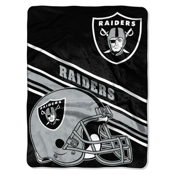 Las Vegas Raiders The Northwest Group 60'' x 80'' Slant Raschel Throw Blanket