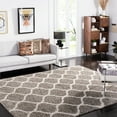 thumbnail image 3 of SAFAVIEH Hudson Arline Geometric Shag Area Rug, Grey/Ivory, 10' x 14', 3 of 11