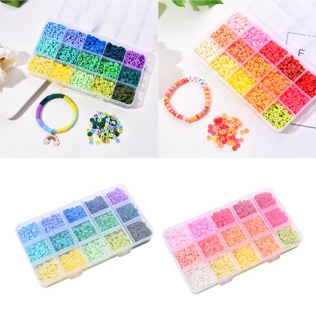 de 2 de Arcilla Polimérica para Manualidades de Joyería. BLESIY Cuentas espaciadoras de arcilla polimérica