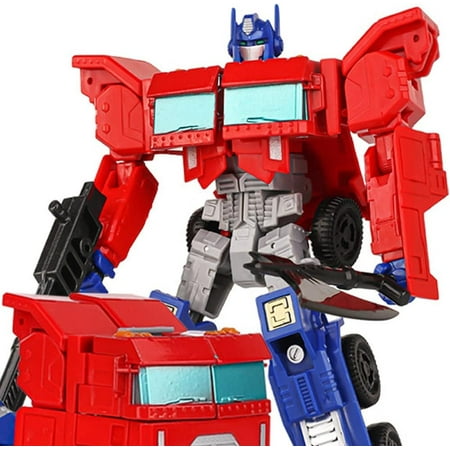 Alloy Deformation Car Robots | Optimus Prime 7.4 Inch Action Figure | Manual Assemble Collectible Model | Limited Edition Desktop Decoration Gifts, Multicolor