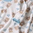 thumbnail image 5 of CAICJ98 Little Boys Pajamas Cotton Print 2 Piece Pjs Set Toddler Long Sleeve Sleepwear Baby Clothes Girls (Sky Blue,3-6 Months), 5 of 6