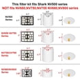 thumbnail image 2 of Filtros de vacío de repuesto para Shark Rotator Professional Lift-Away NV500 NV501 NV502 NV503 NV505 NV510 NV520 NV552 ZU780 ZU782 ZU785 UV560 2 filtros post + 4 filtros de espuma y fieltro Parte # XF, 2 of 7