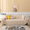 thumbnail image 1 of Beige Chenille Sofa Cover Dog Sofa Protector for L Shaped Kids, (71"X150", Ivory), 1 of 6