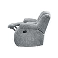 thumbnail image 2 of Global Furniture USA U250 Grey Console Reclining Loveseat with Cup Holders, Modern 2-Seater Recliner Sofa, Polyester Upholstery, 2 of 6
