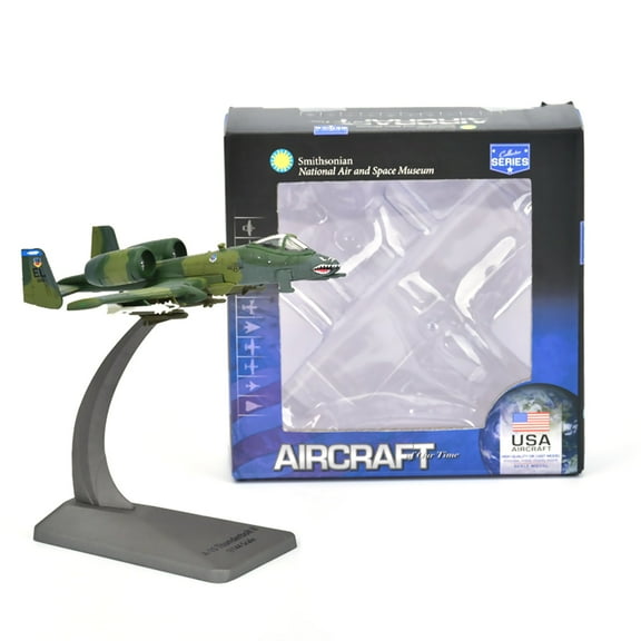 Desktop Decor A-10 Fighter Diecast Model Airplane Detailed 1:144 Scale Replica for Office or Home
