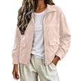 thumbnail image 5 of Women's Faux Suede Bomber Jacket Casual Pilot Coat Oversized Spring Fall Batwing Long Sleeve Streetwear Outwear Beige XL, 5 of 7